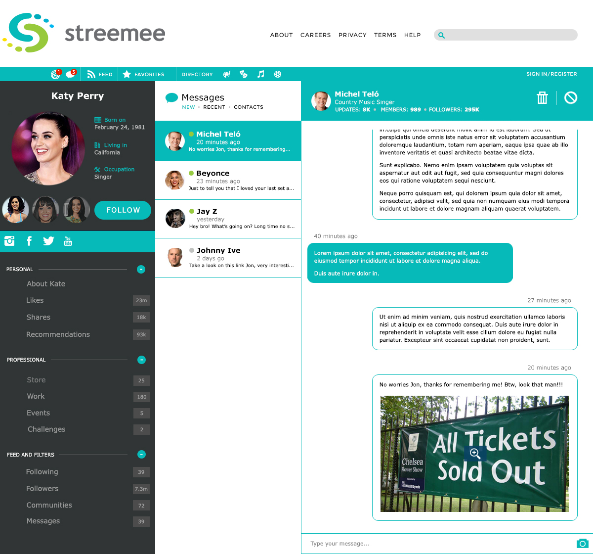 10 Streemee_ArtistMessages